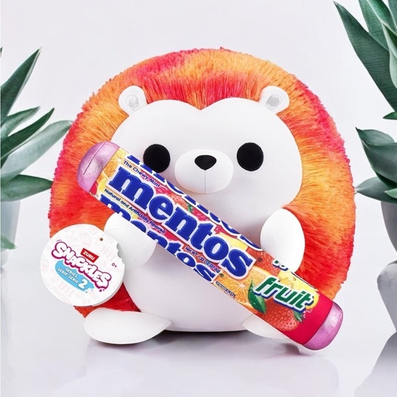 Snackles Series 2 Hedgehog & Mentos 8 Inch Plush by ZURU, Ultra Soft Plush, (new - Picture 5 of 5